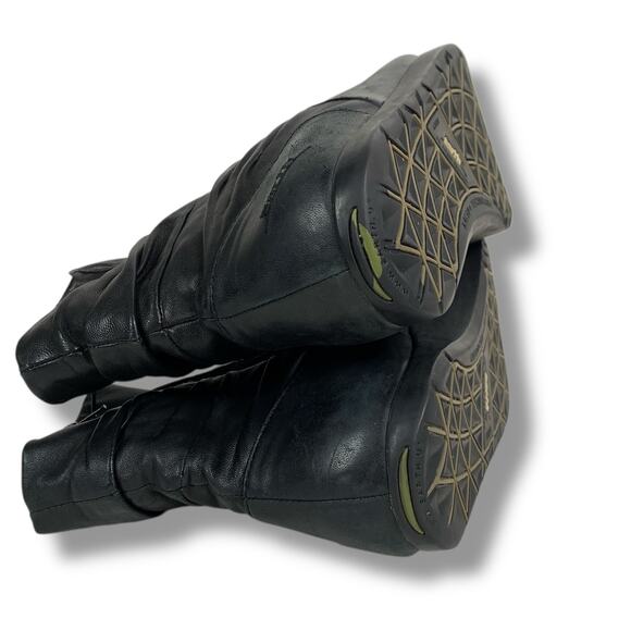 Kalso Earth Boots Black Leather Womens Size 8.5 Ankle Bootie "Moonbeam" - Picture 6 of 9